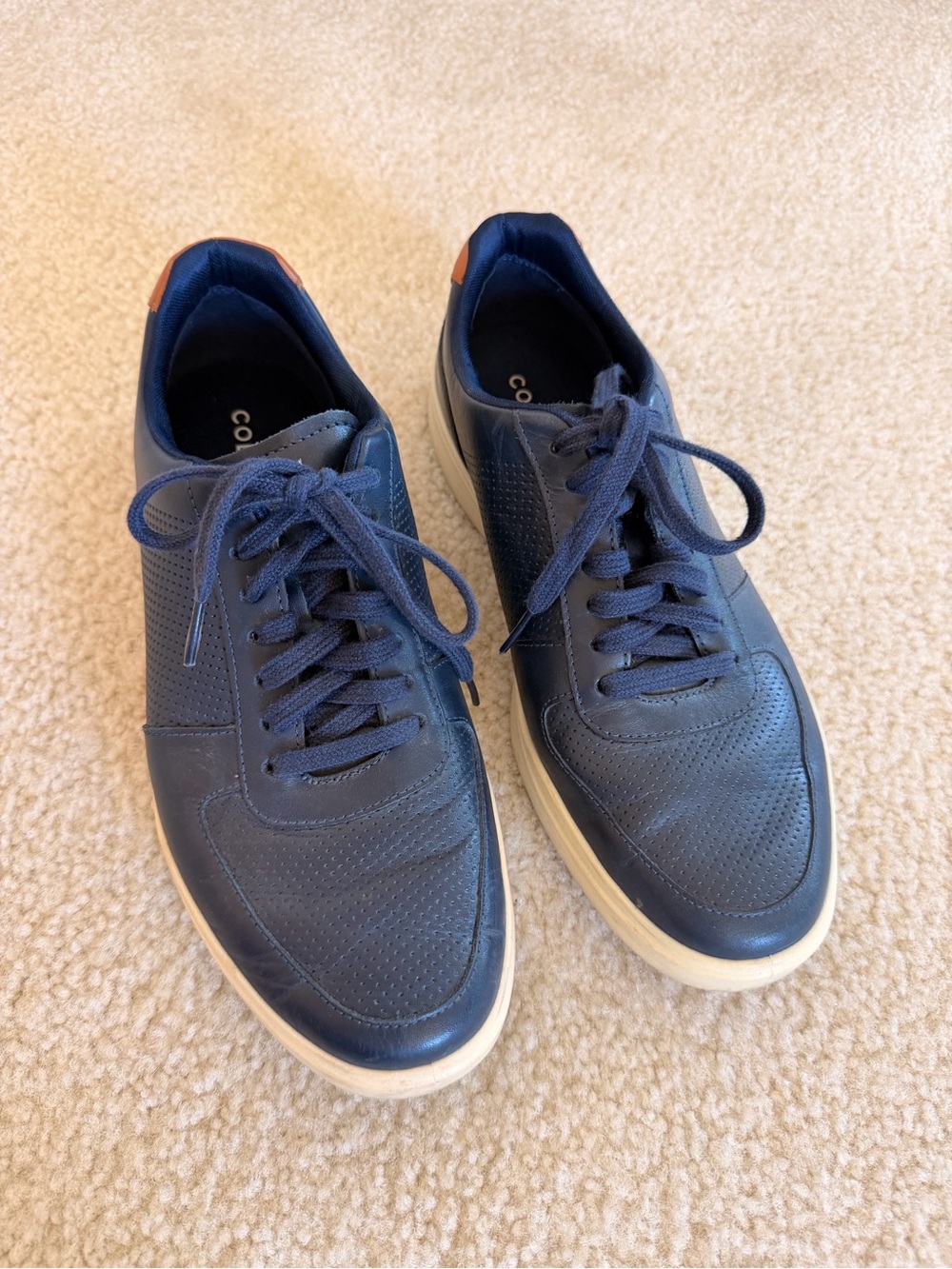 Cole Haan Men's Navy Lace-Up Casual Sneakers size 9